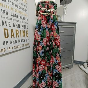 NWT Pearl Georgina Chapman Maxi Dress